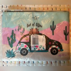 NWT Kate Spade Out of Office zip pouch
